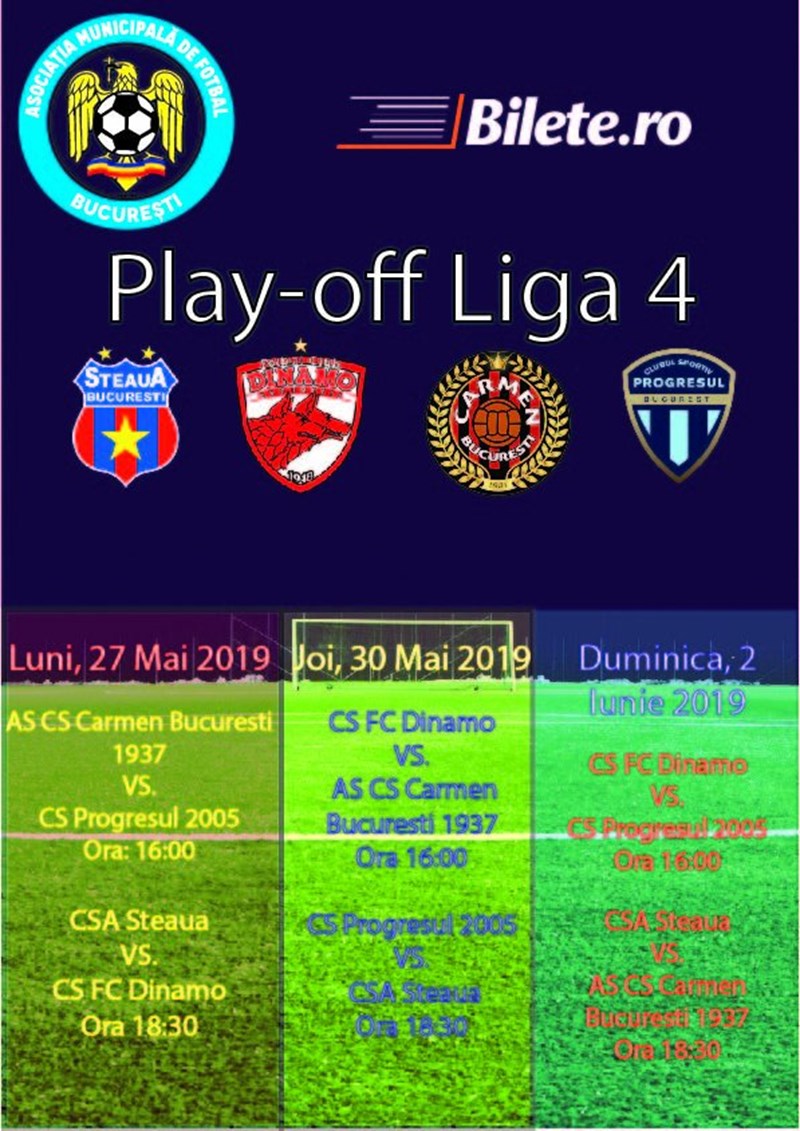 bilete Play OFF Liga IV - Steaua Bucuresti - Academia Rapid