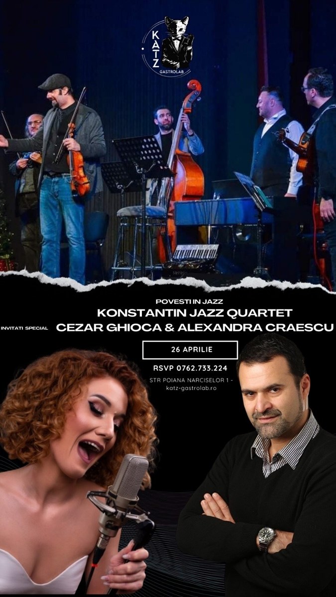 bilete Povesti în jazz cu Cezar Ghioca și Alexandra Craescu