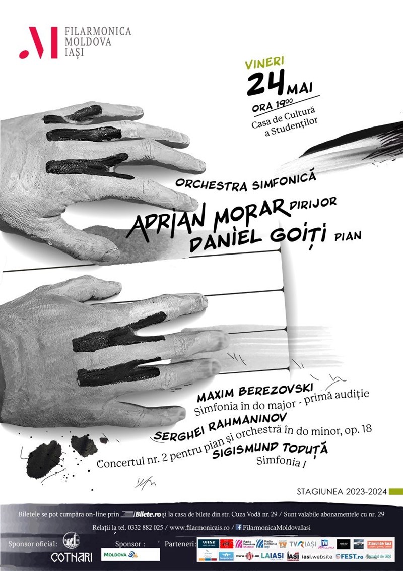 bilete Concert simfonic – Berezovski, Rahmaninov, Toduță
