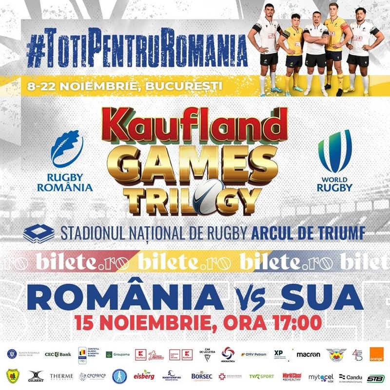 bilete Kaufland Games Trilogy - Romania vs SUA