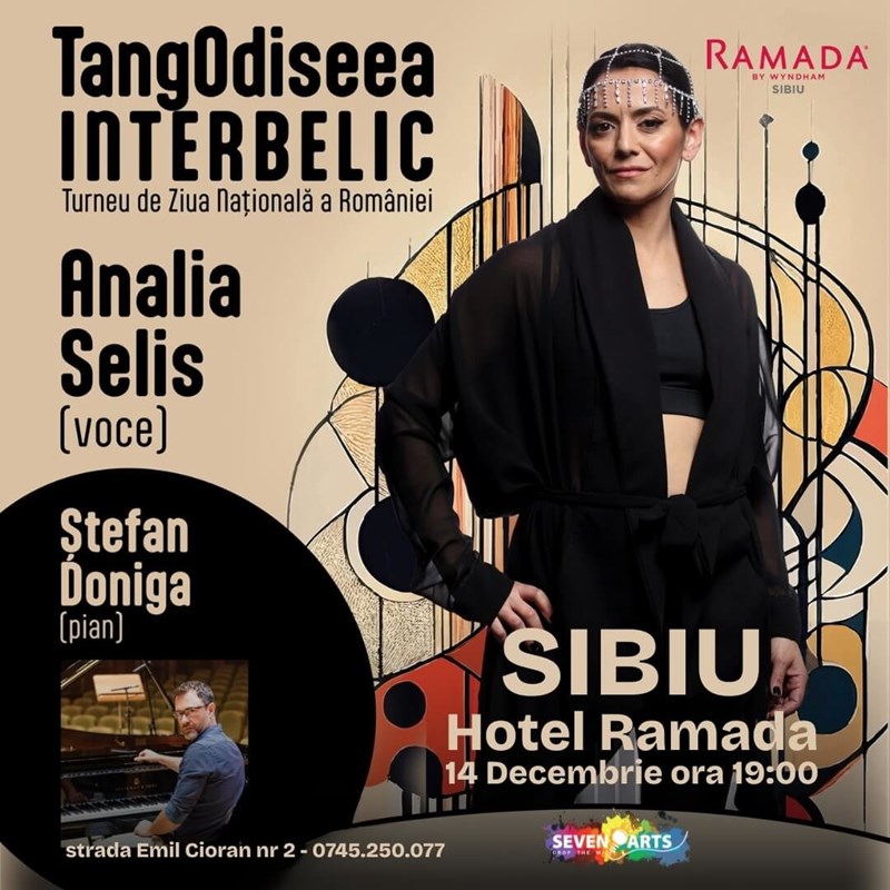 bilete Analia Selis Concert | TangOdiseea Interbelic | Turneu de Ziua Națională a României