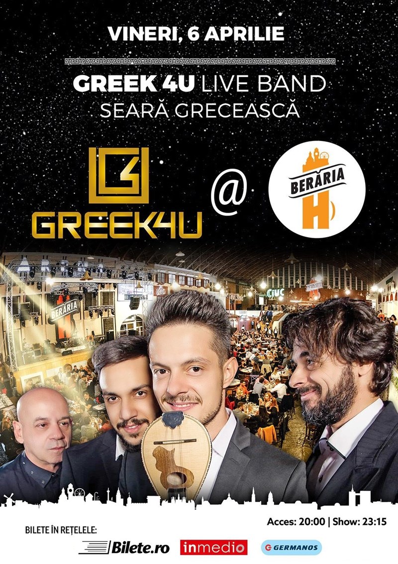 bilete Greek 4U Live Band - Seara Greceasca