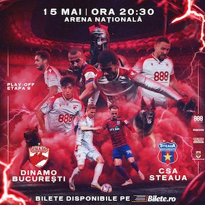 bilete SUPORTERI Steaua Bucuresti - Dinamo Bucuresti - CSA Steaua Bucuresti - Liga 2
