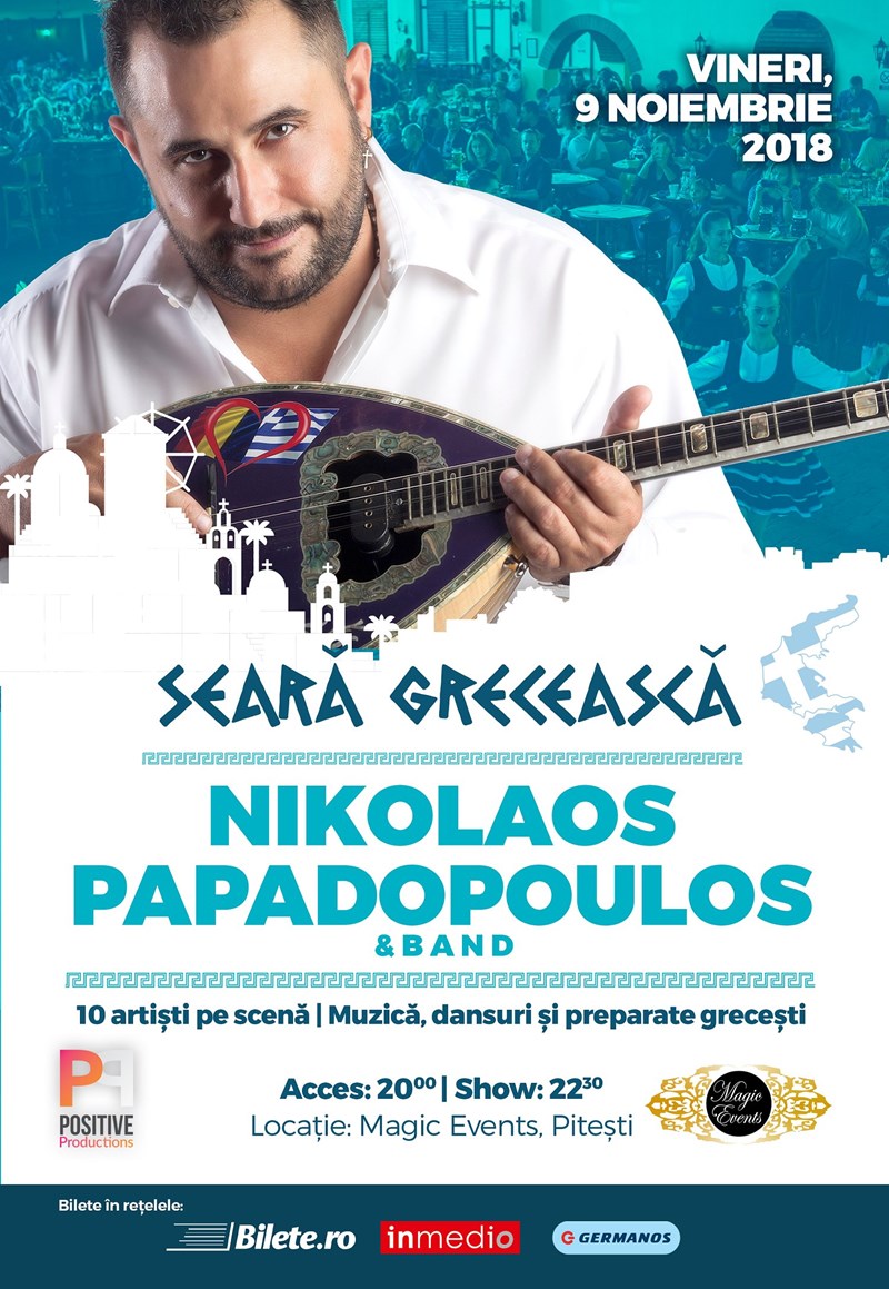 bilete Seara Greceasca: Nikolaos Papadopoulos & Band