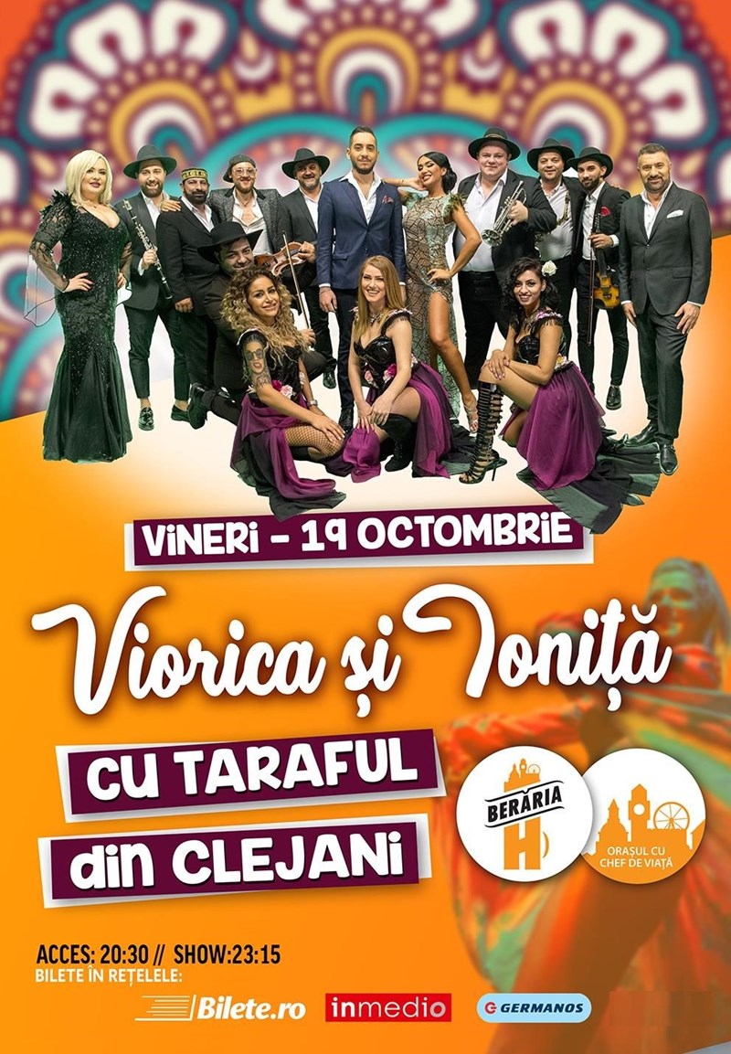 bilete Viorica si Ionita cu Taraful din Clejani in concert la Beraria H
