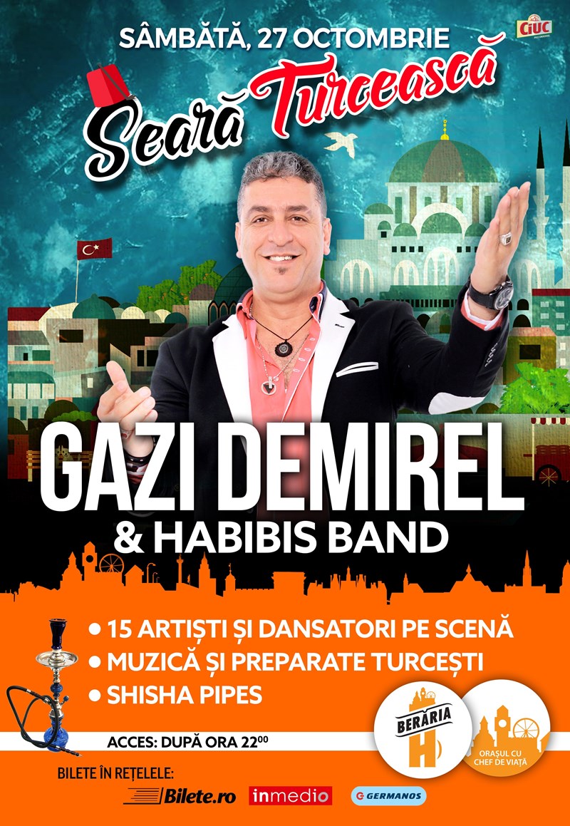 bilete Seara Turceasca: Gazi Demirel & Habibis Band