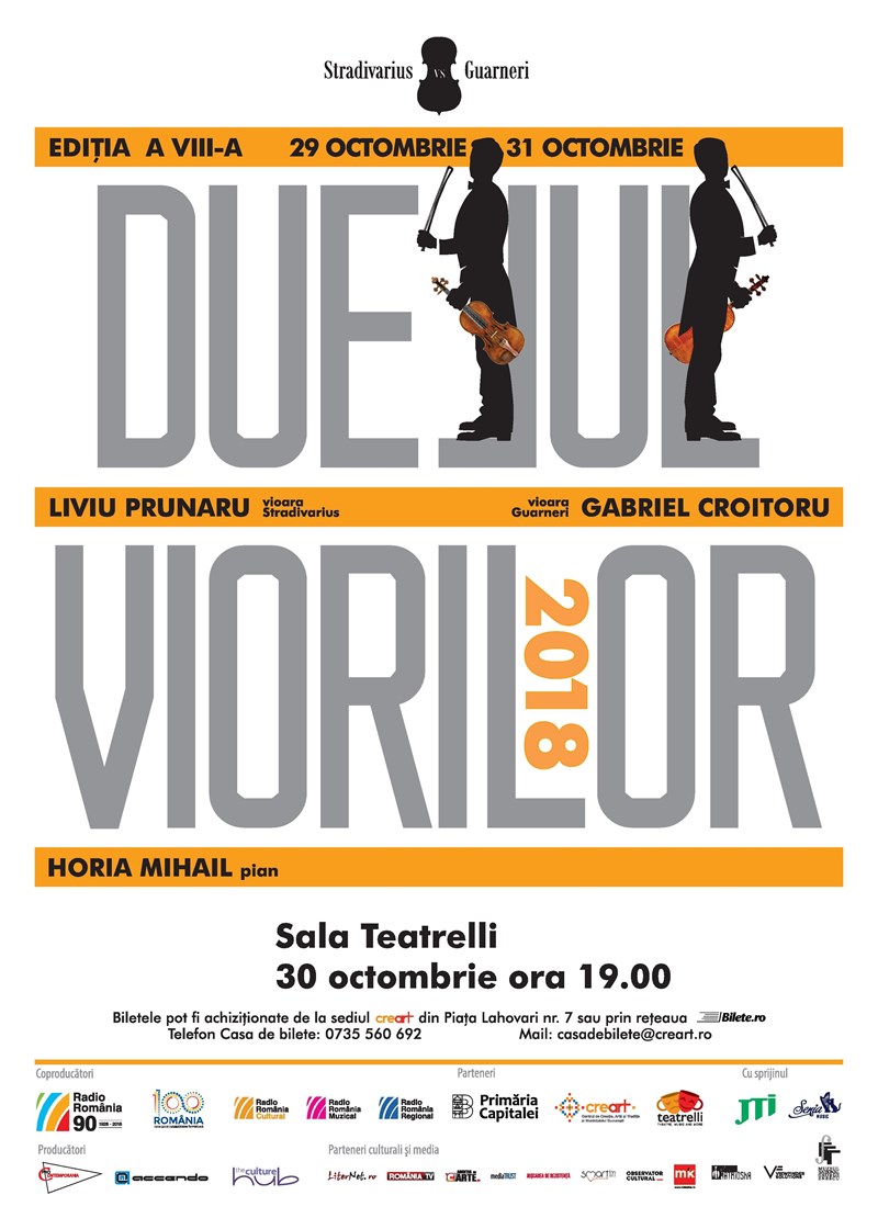 bilete Duelul Viorilor - Gabriel Croitoru - Liviu Prunaru