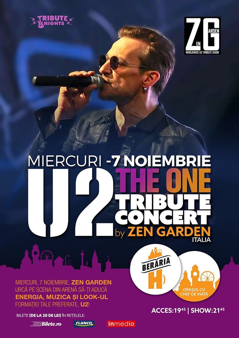 bilete The One: U2 Tribute Concert by Zen Garden [Italia]