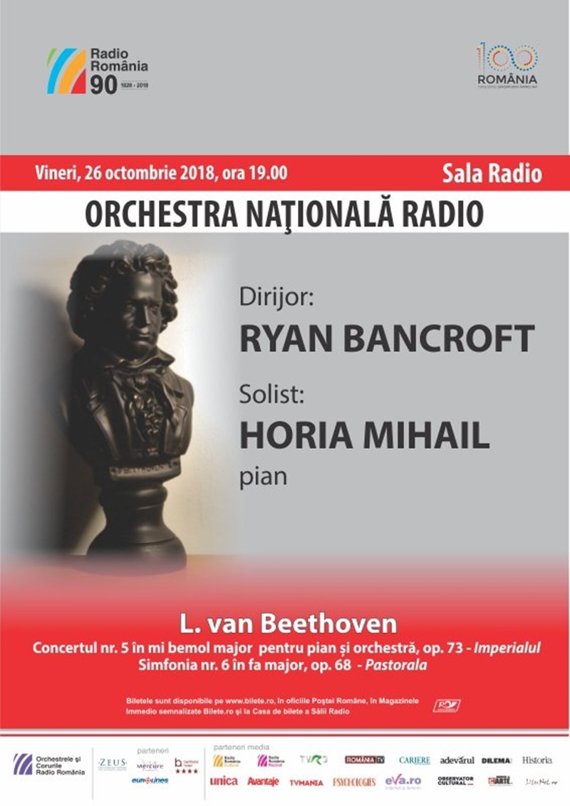 bilete Horia Mihail- Orchestra Nationala Radio - 100% Beethoven