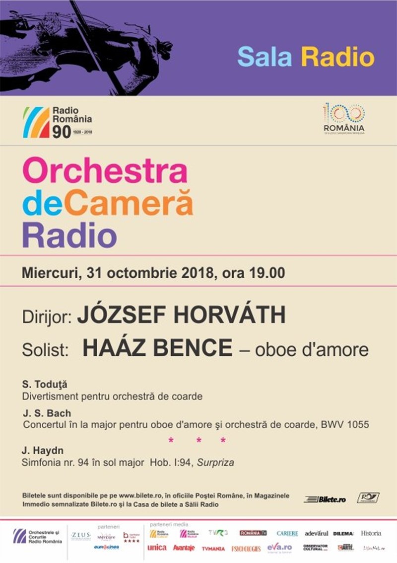 bilete Orchestra De Camera Radio- Jozsef Horvath