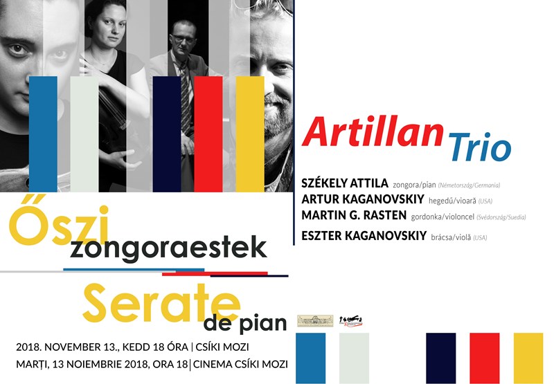 bilete Oszi Zongoraestek 5. − Artillan Trio