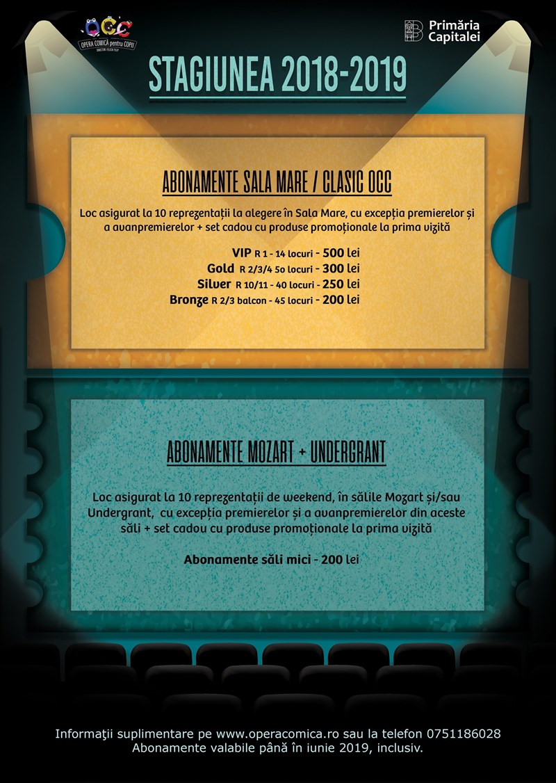 Abonamente Opera Comica