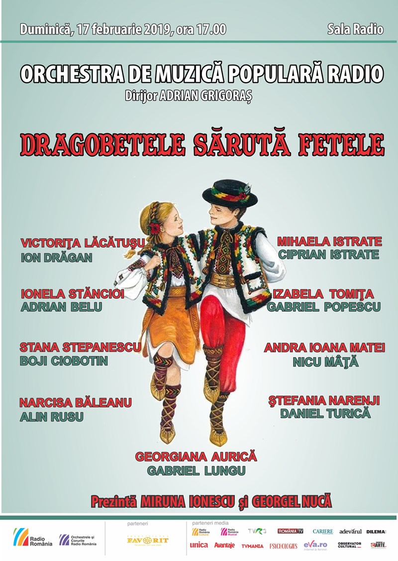 bilete ORCHESTRA DE MUZICĂ POPULARĂ -Concert “Dragobetele sărută fetele”