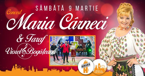 bilete Concert Maria Cârneci și Taraf Viorel Bogățeanu