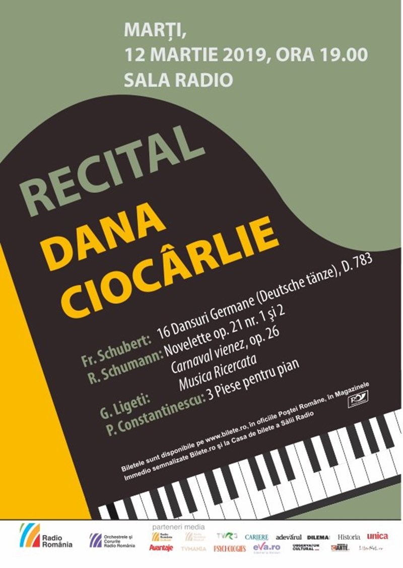 bilete Recital De Pian - Dana Ciocârlie
