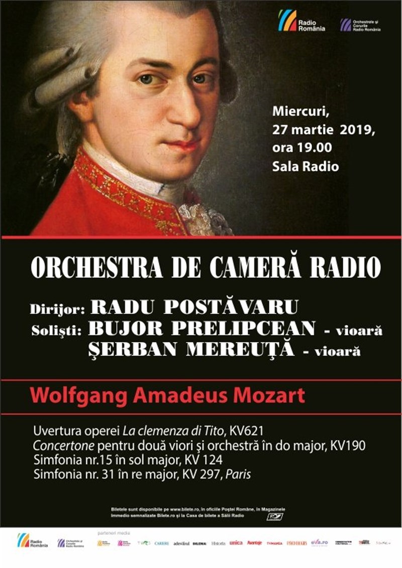 bilete Orchestra De Cameră Radio – 100% Mozart