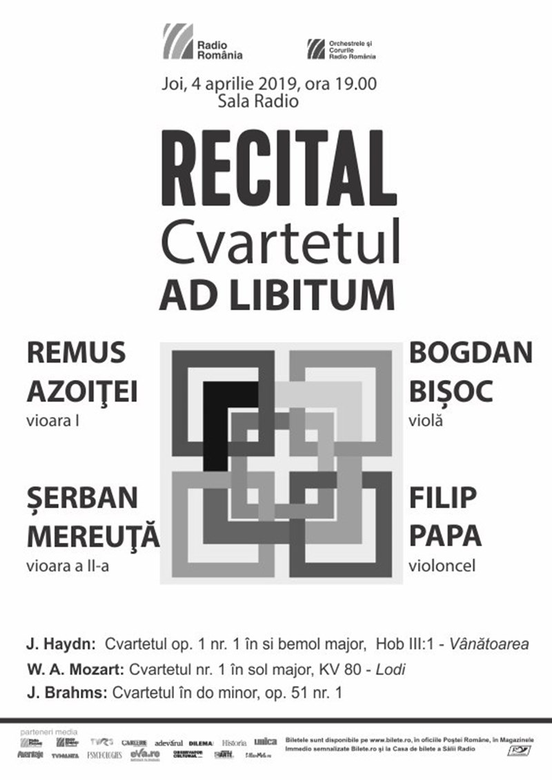 bilete Cvartetul AD Libitum - Recital