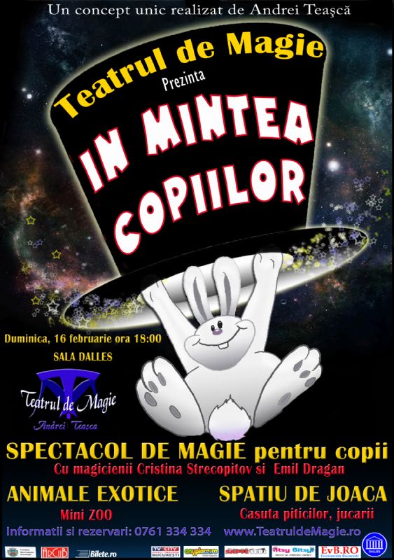 bilete Magic Show - animale exotice, jucarii, spatiu de joaca pentru copii!