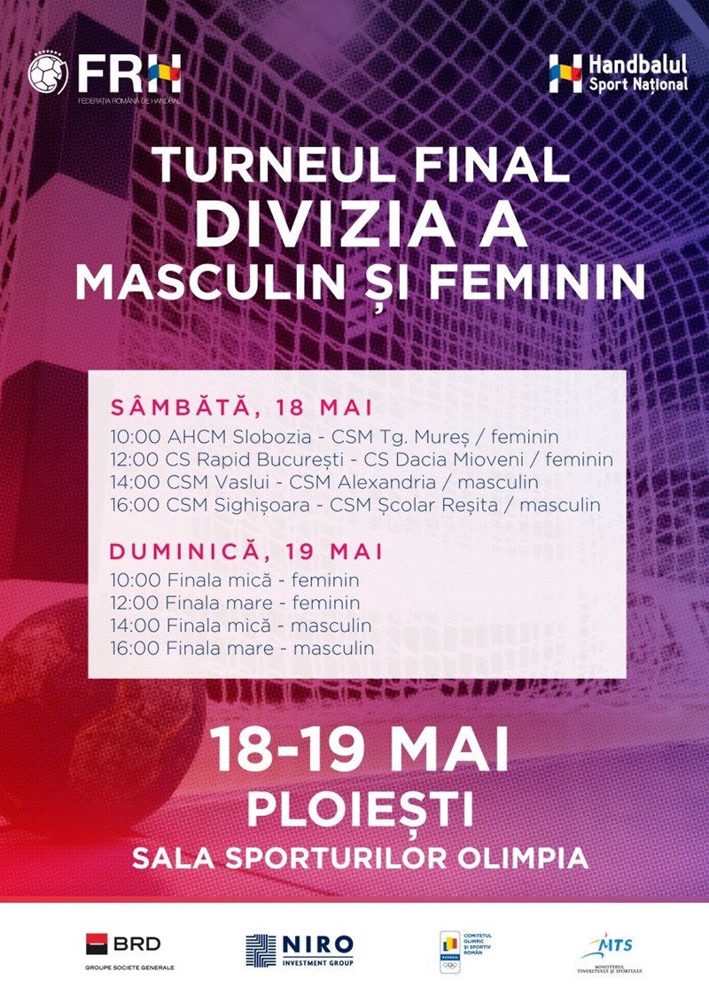 bilete Turneul Final Divizia A - Masculin si Feminin