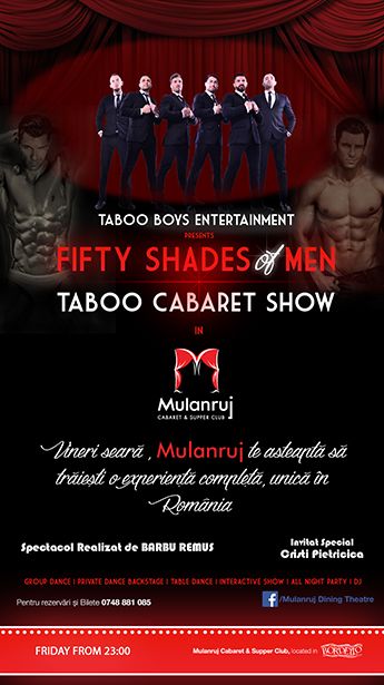 bilete Fifty Shades of Men - Taboo Cabaret Show