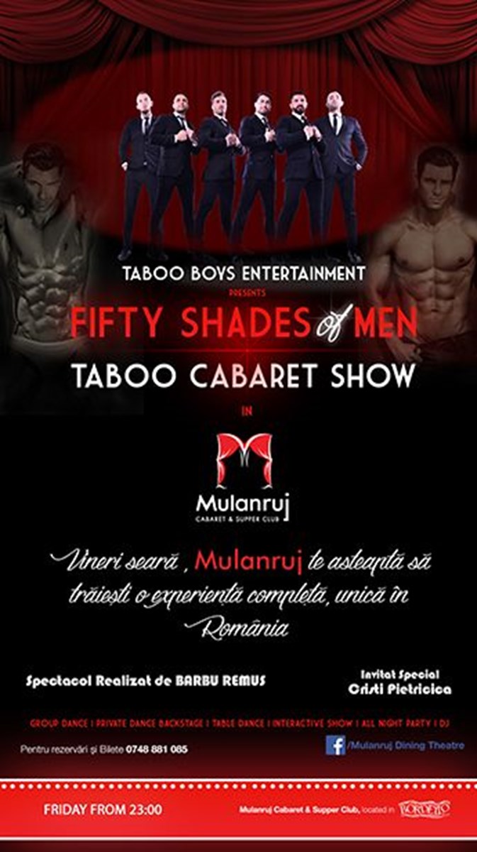 bilete Fifty Shades of Men - Taboo Cabaret Show