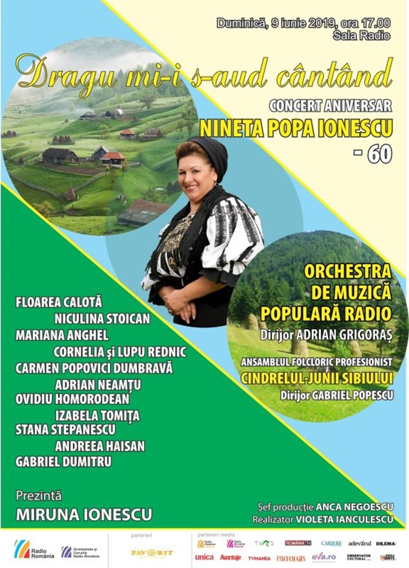 bilete Concert Aniversar Nineta Popa - Orchestra De Muzica Populara