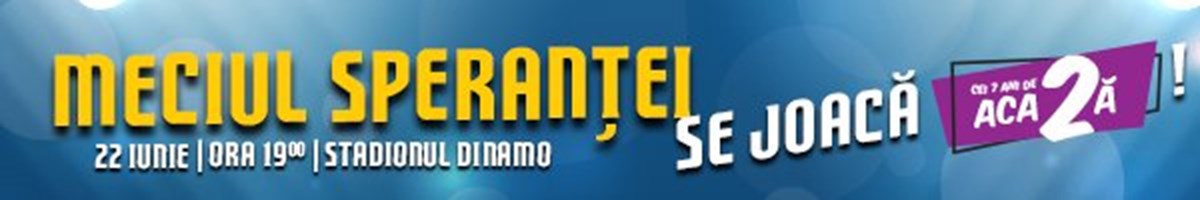 bilete Meciul Sperantei