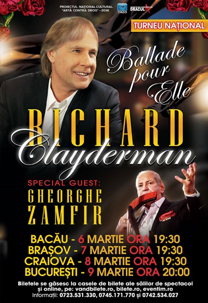 bilete Richard Clayderman - Ballade pour elle