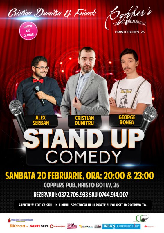 bilete Stand-up Comedy Night@Copper's Pub