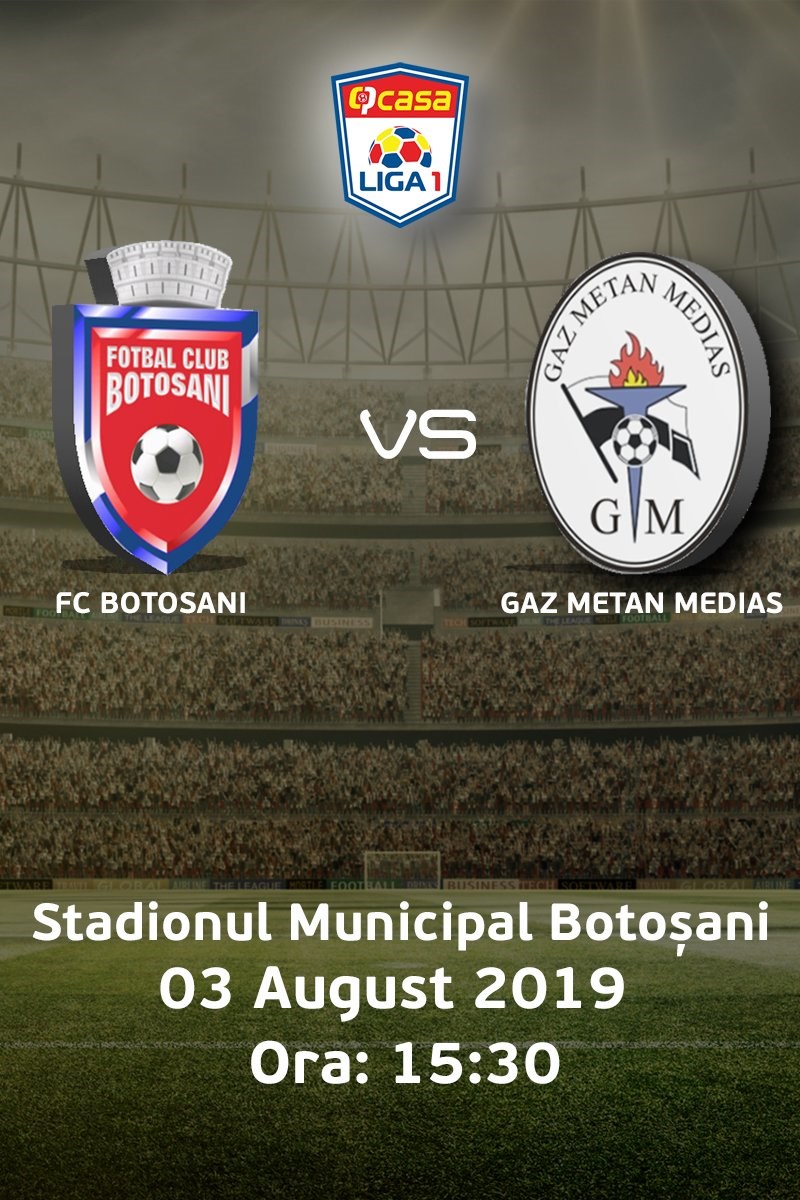 bilete FC Botosani - CS Gaz Metan Medias