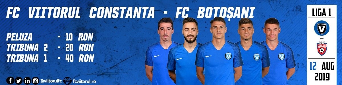 bilete FC Viitorul - FC Botosani - CASA Liga 1