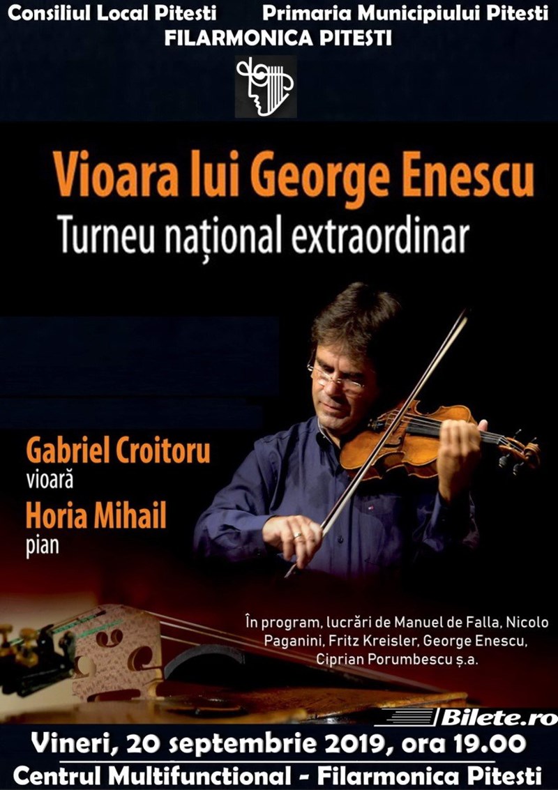 bilete Vioara lui George Enescu