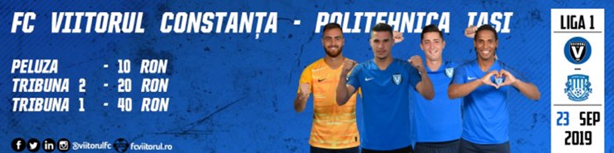 bilete FC VIITORUL - CSM POLITEHNICA Iasi - CASA Liga 1