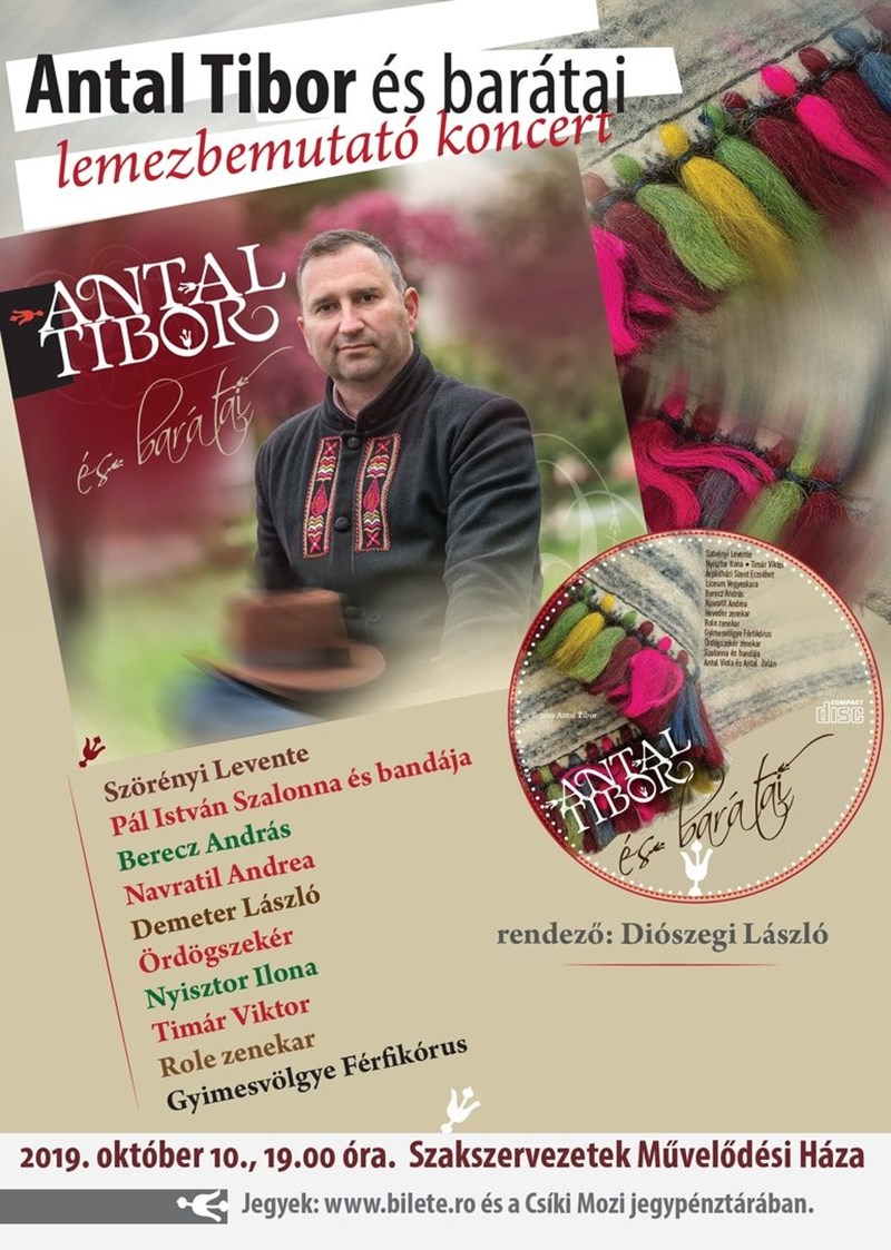 bilete Antal Tibor és barátai lemezbemutató koncert