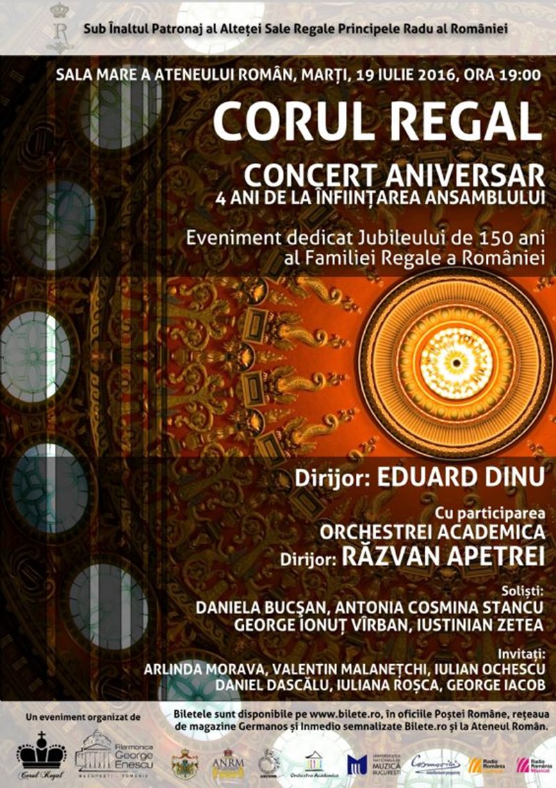 bilete Corul Regal-Concert Aniversar