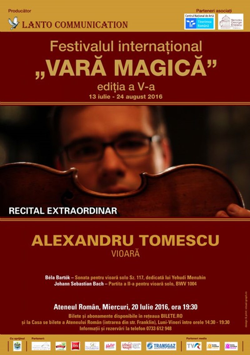 bilete Recital Alexandru Tomescu