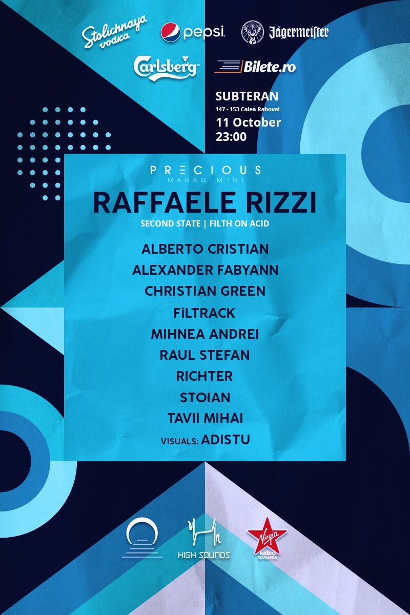 bilete 2nd anniversary w/ Raffaele Rizzi and High Sounds squad at Subteran