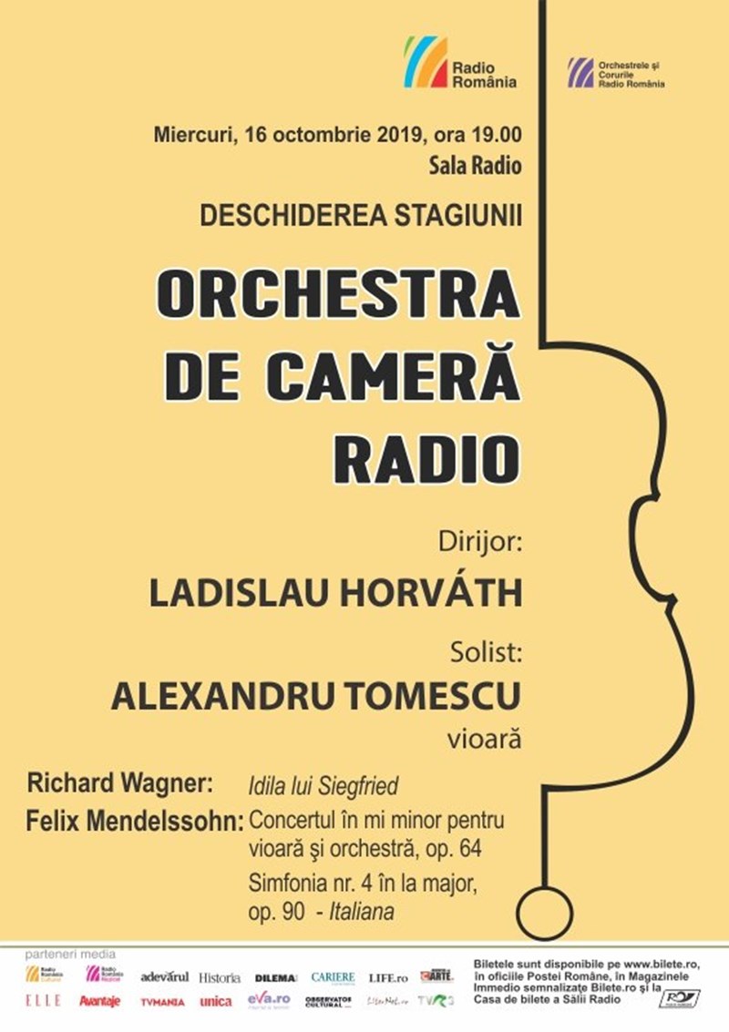 bilete Alexandru Tomescu - Orchestra de Camera Radio