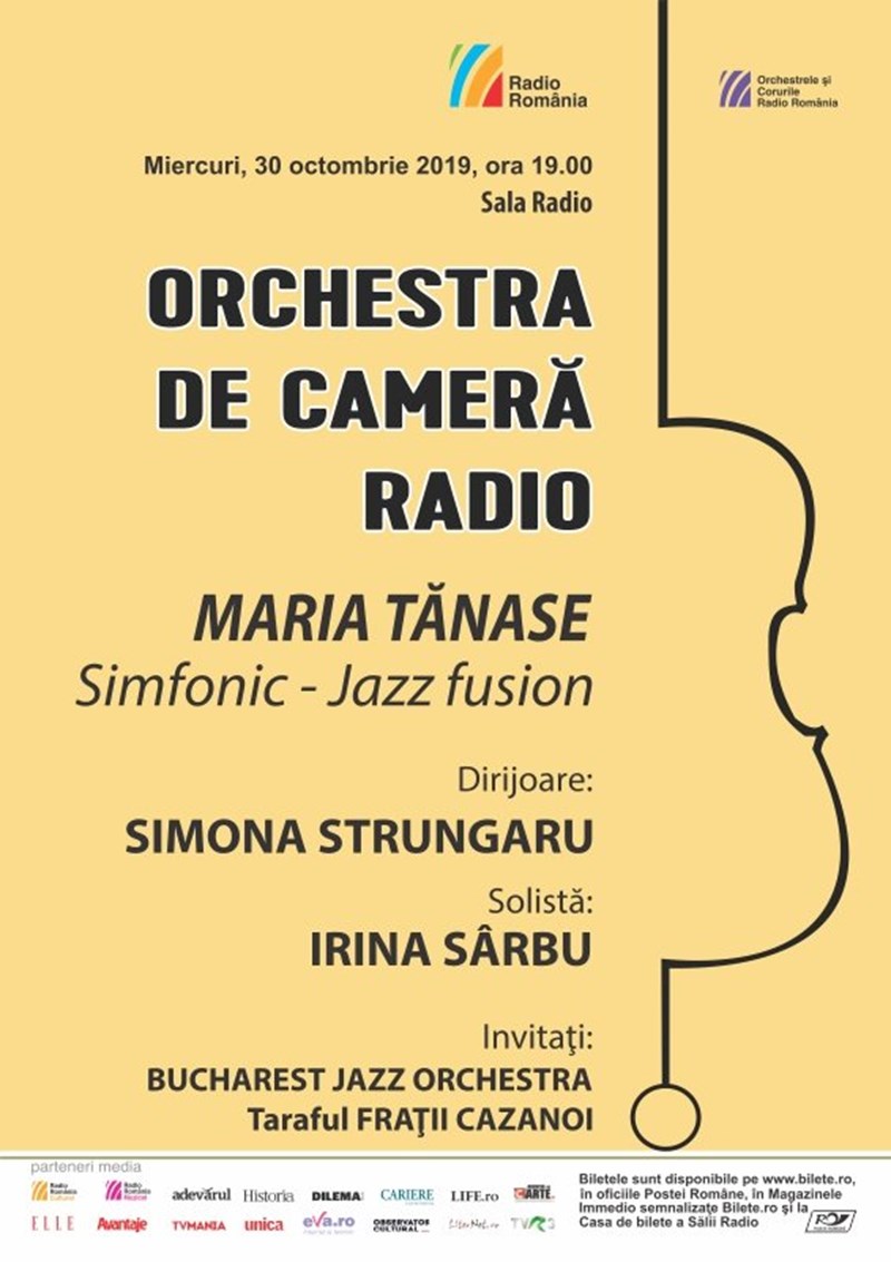bilete Maria Tanase. Simfonic Jazz fusion - ORCHESTRA DE CAMERA RADIO