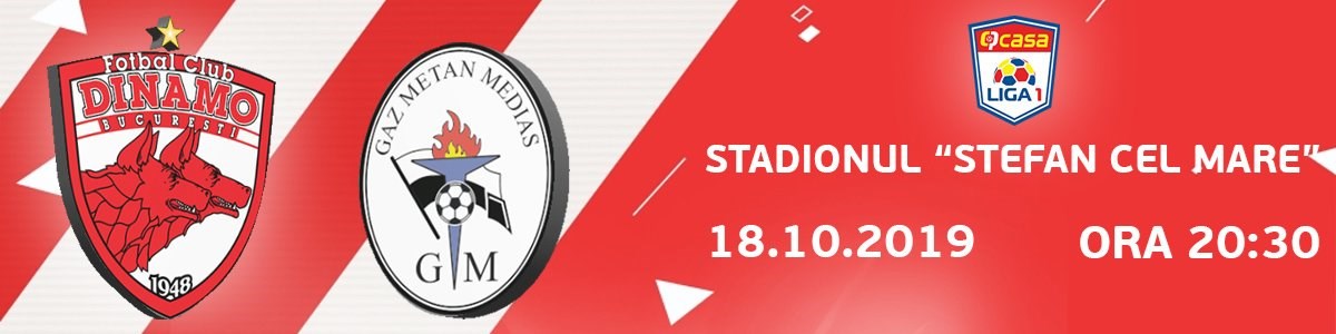 bilete FC Dinamo Bucuresti - CS Gaz Metan Medias - Casa Liga 1