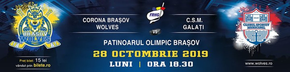 bilete CSM Corona Brasov Wolves - CSM Galati
