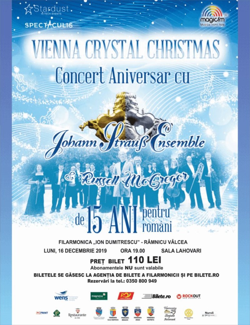 bilete Vienna Crystal Christmas - cu Johann Strauss Ensemble