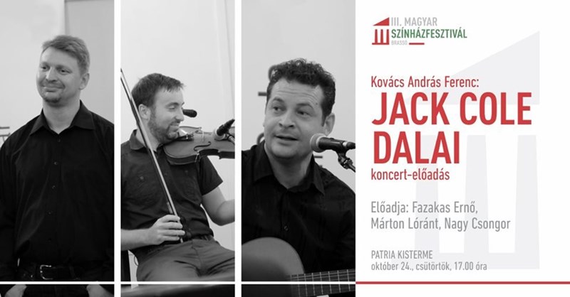 bilete Kovács András Ferenc: Jack Cole dalai (koncert-előadás)