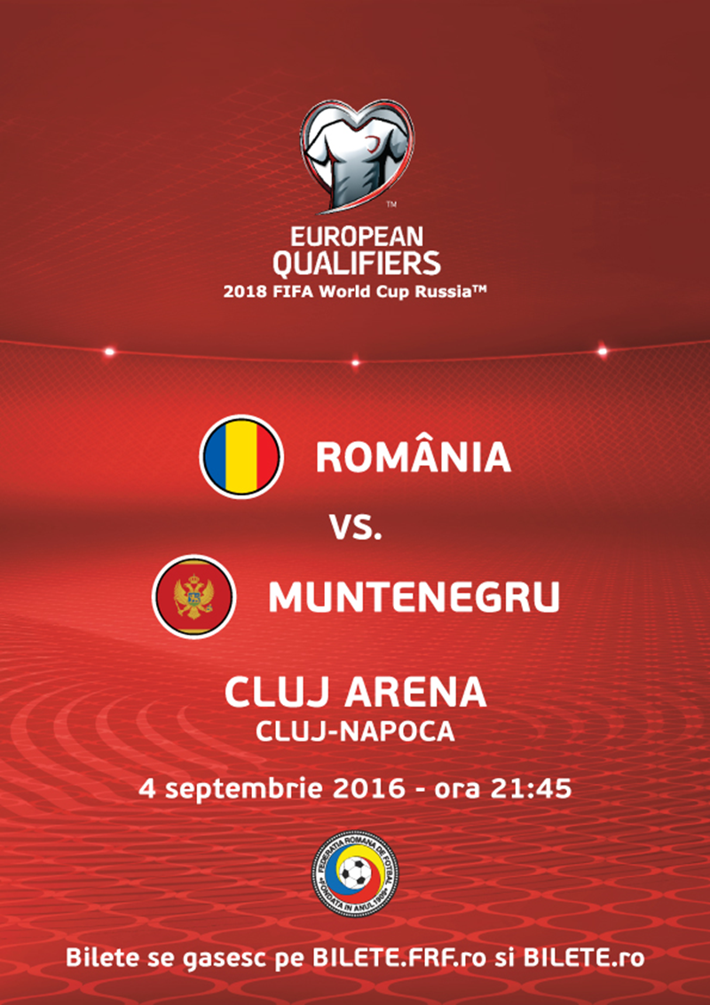 bilete Romania - Muntenegru
