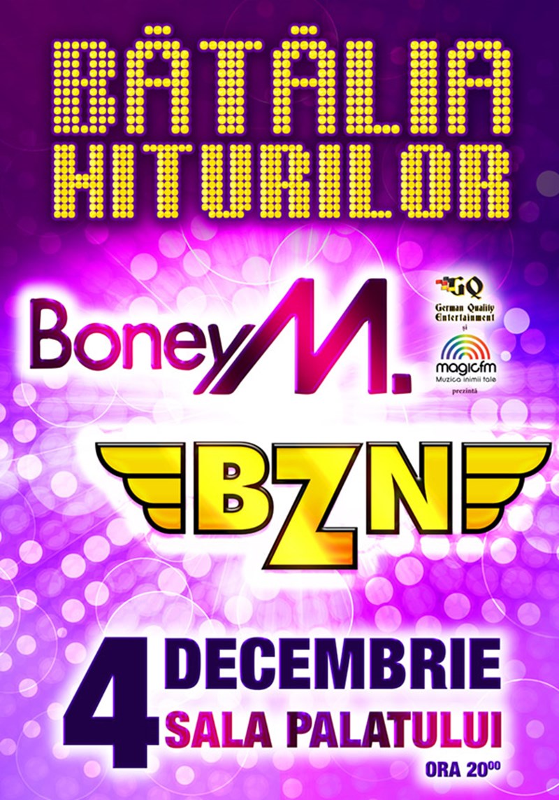 bilete Batalia Hiturilor - Bzn si Boney M
