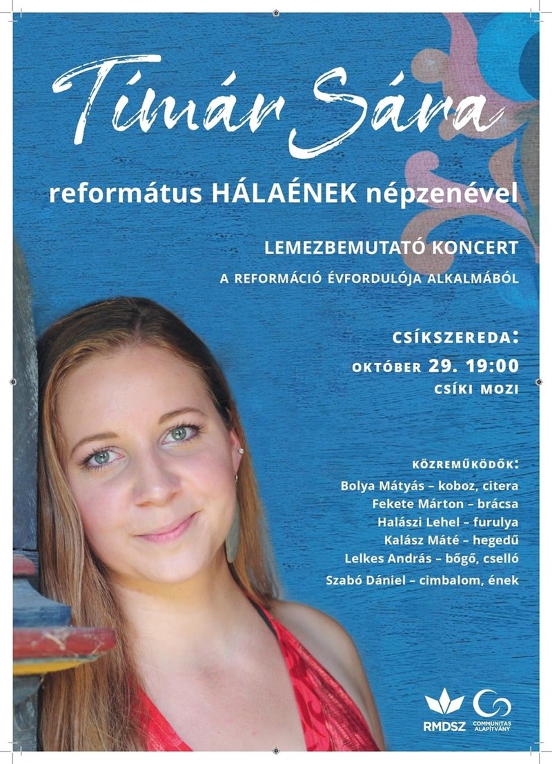 bilete Református hálaének népzenével - Tímár Sára lemezbemutatója