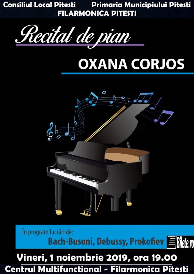 bilete Recital de pian - Oxana Corjos