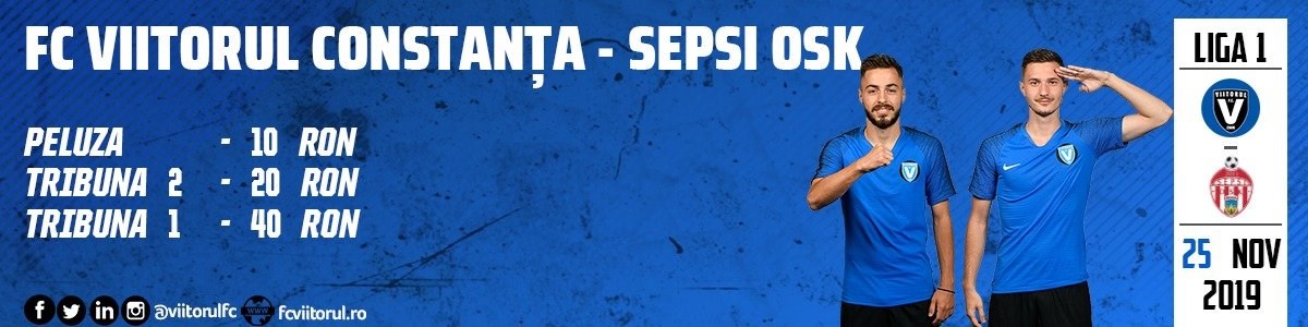 bilete FC VIITORUL - ACS SEPSI OSK Sf. Gheorghe - CASA Liga 1