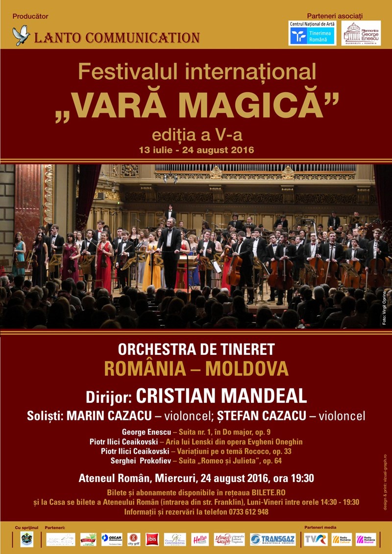 bilete Orchestra de Tineret Romania - Moldova