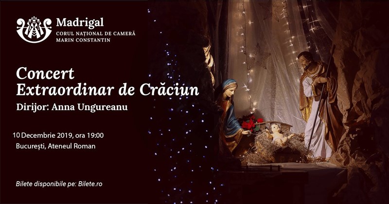 bilete Concert extraordinar de Craciun Corul National de Camera Madrigal - Marin Constantin